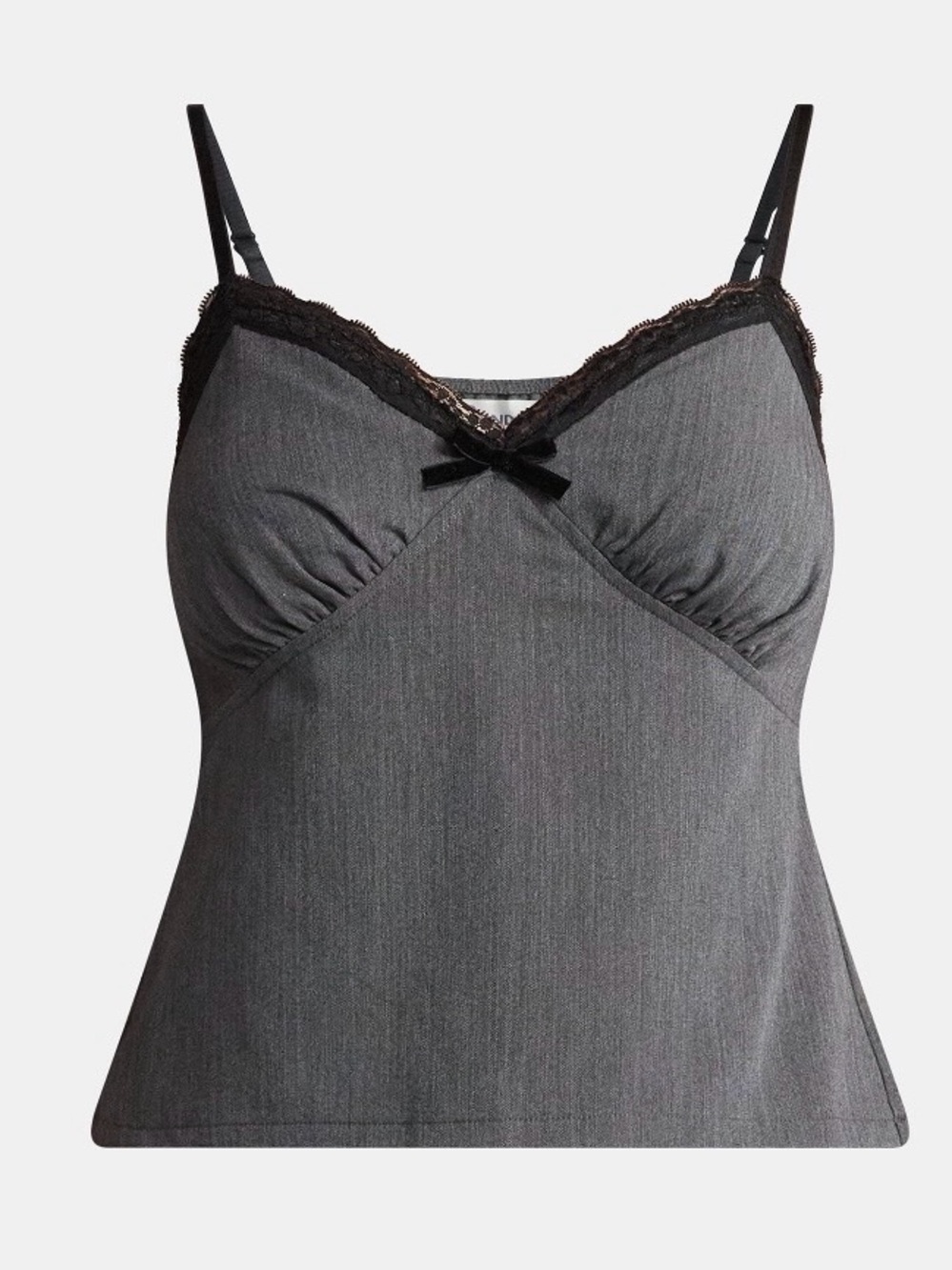 NWT! No Boundaries Sweetheart Tank Top with Lace Trim. L & XL - Picture 4 of 4